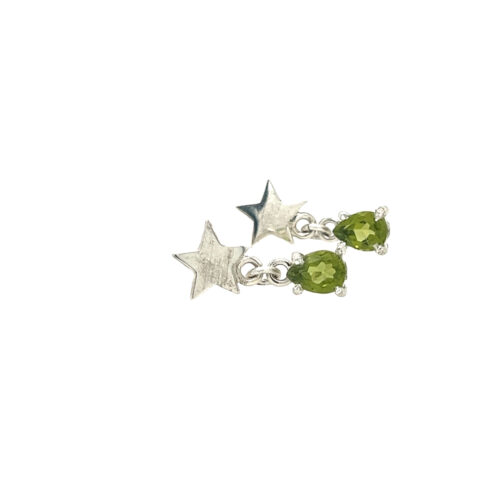 E2018sf Solvoredobber med 6mm peridott drape 2900 3